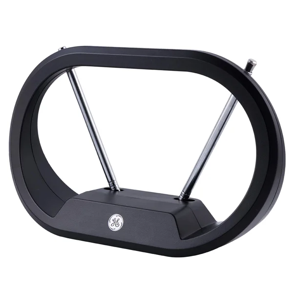 GE Modern Loop Rabbit Ears Indoor TV Antenna